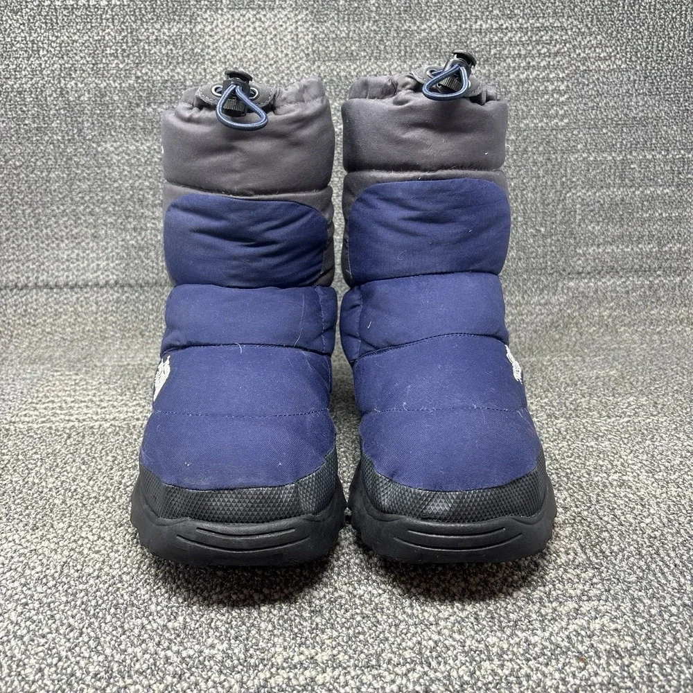 The North Face Nuptse 700 Down Winter Snow Boots Navy Blue Gray Men's Size 10